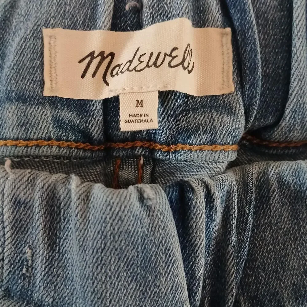 Madewell Pull-On Relaxed Jeans Lisford Wash M Capsule Wardrobe Staple Basic